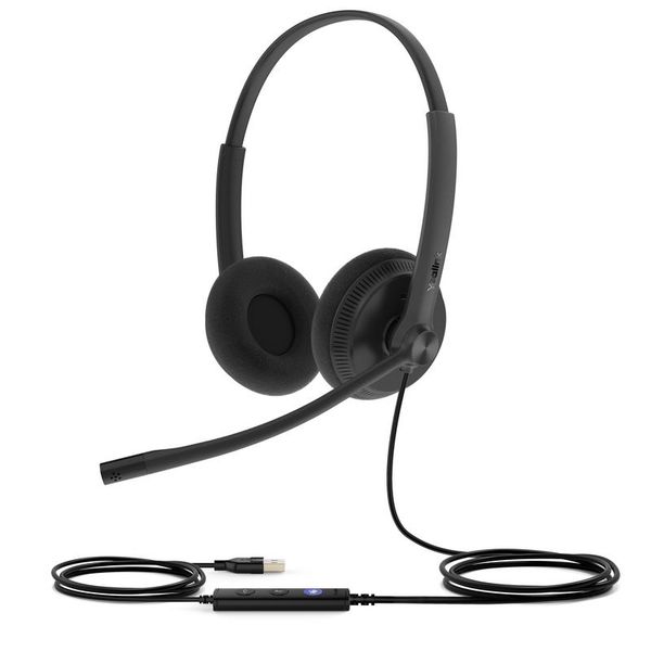 Yealink UH34 Lite Dual náhlavná súprava na obe uši s USB konektorom pre Teams