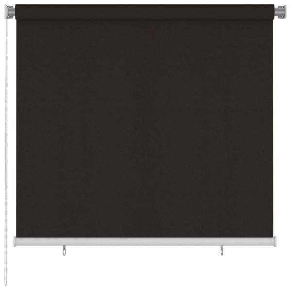 vidaXL Vonkajšia zatemňovacia roleta 160x140 cm hnedá HDPE