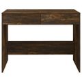 vidaXL Stôl tmavý dub 101x50x76,5 cm drevotrieska