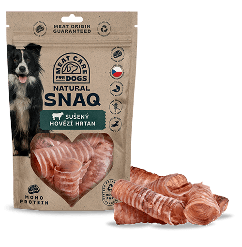DOG SNAQ 99167 doplnkové krmivo pre psy - hovädzí sušený hrtan 300G