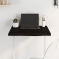 vidaXL Stolová doska tmavohnedá 60x60x(2-4) cm ošetrený dubový masív