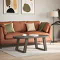 vidaXL Nohy konferenčného stolíka v tvare U, 2 ks, prírodná oceľ, 60 x (42-43) cm, oceľ