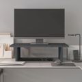 vidaXL Stojan na monitor sivý 50x27x15 cm masívna borovica