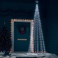 vidaXL Vianočný stromček, kužeľ 330 LED studené biele svetlo 100x300cm