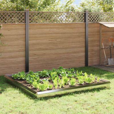 vidaXL Slimákové zábrany 12 ks 100 x 3,5 x 25 cm Nerezová oceľ