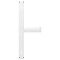 vidaXL Nohy k jedálenskému stolu v tvare T, 2 ks, biele, 100x35x(72-73) cm, oceľové