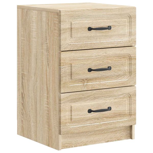 vidaXL Nočný stolík Dub sonoma 43 x 41 x 63,5 cm Kompozitné drevo