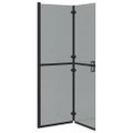 vidaXL Rám pre sprchu bez dverí Čierna 120 x 6,5 x 190 cm