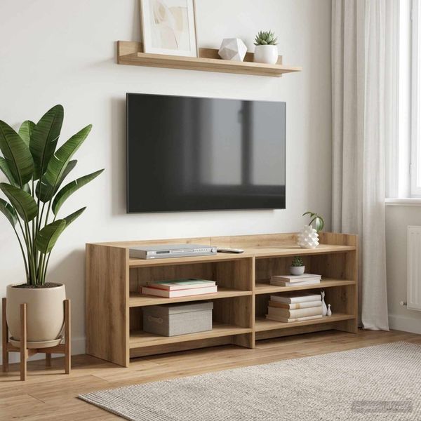 vidaXL TV skrinka 135 x 33 x 47 cm Dub artisan Kompozitné drevo
