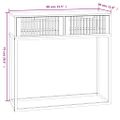 vidaXL Konzolový stolík 80x30x75 cm spracované drevo a železo