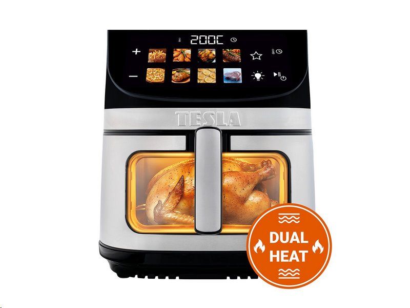 TESLA AirCook DualHeat QD73 XXL - multifunkčná digitálna horkovzdušná fritéza