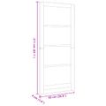 vidaXL Vnútorné dvere 93 x 211 cm Preglejka Biela