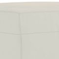 vidaXL Lavička krémová 100x35x41 cm zamat