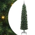 vidaXL Umelý vianočný stromček Zelená 240 cm PVC, oceľ a plast