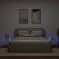 vidaXL TV nástenné skrinky s LED svetlami 2 ks biele 30,5x35x30 cm