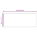 vidaXL Behúň MARSA Biela 50 x 150 cm Polyester a PVC