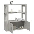 vidaXL Komoda betónovo sivá 80x30x90 cm spracované drevo