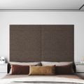 vidaXL Nástenné panely 12 ks sivohnedé 90x15 cm látka 1,62 m²