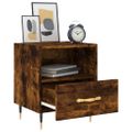 vidaXL Nočné stolíky 2 ks dymový dub 40x35x47,5 cm kompozitné drevo