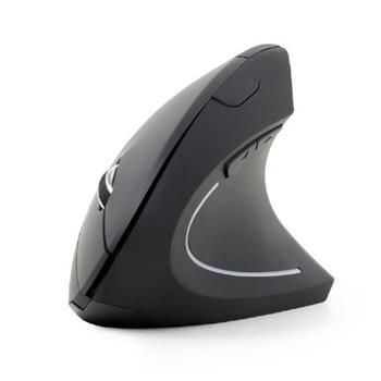 Gembird Myš MUSW-ERGO-01, vertikálna, čierna, bezdrôtová, USB receiver