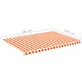 vidaXL Náhradná látka na markízu žlto-oranžová 5x3,5 m