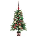vidaXL Vianočný stromček s 150 LED-i so stojanom Zelená 90 cm PE