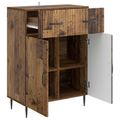 vidaXL Servírovacia skriňa Staré drevo 66 x 34,5 x 89,5 cm