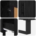 vidaXL Highboard Čierny dub 69,5 x 31 x 115 cm Kompozitné drevo
