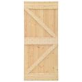 vidaXL Dvere NARVIK 80 x 210 cm Masívne borovicové drevo (neupravené)
