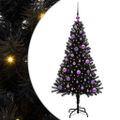 vidaXL Vianočný stromček Čierna 150 cm PVC