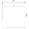 vidaXL Vonkajšia zatemňovacia roleta 225 (Š) x 230 (V) cm modrá HDPE