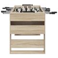 vidaXL Stolný futbal Sonoma dub 146,5 x 74 x 85 cm Kompozitné drevo