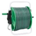 vidaXL Voľne stojaci zelený hadicový bubon sada koncoviek 0,5" 20m PVC