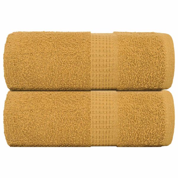 vidaXL Utierky na umývanie FROGN 2 ks zlaté 30x30 cm 360 g/m²