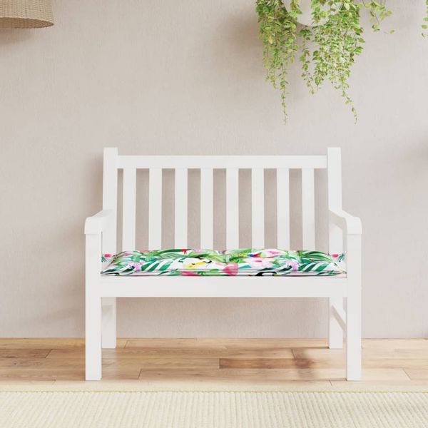 vidaXL Podložka na záhradnú lavičku viacfarebná 110x50x7 cm látka