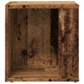 vidaXL Príručný stolík staré drevo 33x33x34 cm kompozitné drevo