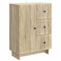 vidaXL Servírovacia skriňa so zásuvkou Dub sonoma 66 x 34,5 x 90 cm