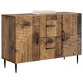 vidaXL Servírovacia skriňa so zásuvkou Staré drevo 89 x 34,5 x 60 cm