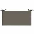 vidaXL Vankúš na lavičku SOEST 100% polyester Sivá 60 x 40 x 8 cm