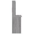 vidaXL Stôl s policami sivý dub sonoma 102x45x148cm spracované drevo