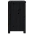 vidaXL Nočný stolík čierny 50x35x61,5cm masívne borovicové drevo