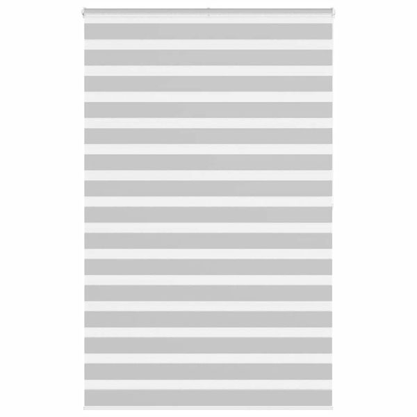 vidaXL Zebra roleta svetlosivá 145x200cm šírka látky 140,9cm polyester