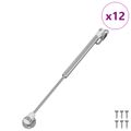 vidaXL Hydraulická plynová pružina 12 ks Strieborná 280 x 17 x 16 mm