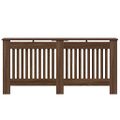 vidaXL Kryt radiátora Hnedý dub 172x19x81,5cm Kompozitné drevo