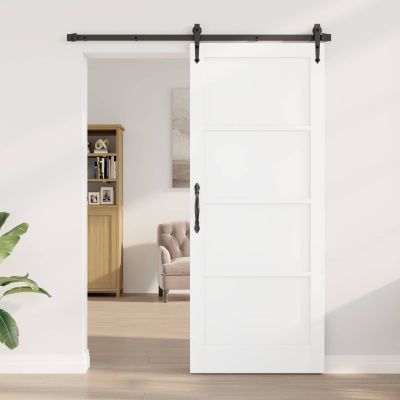 vidaXL Vnútorné dvere Biela 86 x 211 cm Preglejka
