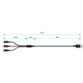 CONNECT IT Wirez 3v1, Kábel USB 2.0/Ligh+mUSB+C