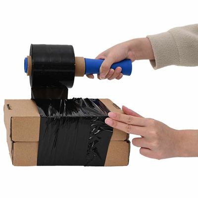 vidaXL Stretch fólie 10 ks Čierna 23 µm 10 cm x 300 m