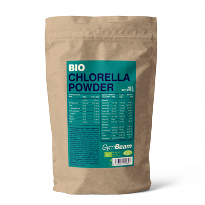 BIO Chlorella - GymBeam, 250 g, práškový