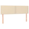 vidaXL Posteľný rám boxspring s matracom krémový 140x200 cm látka