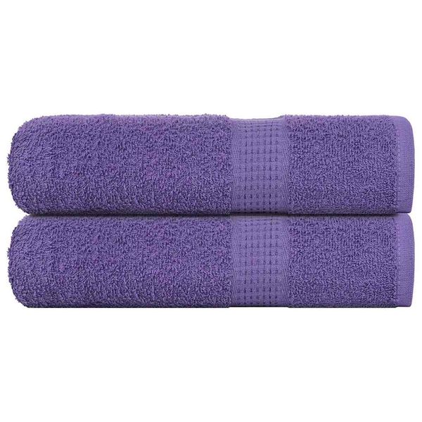 vidaXL Utierky na ruky FROGN 2 ks fialové 50x100 cm 360 g/m²
